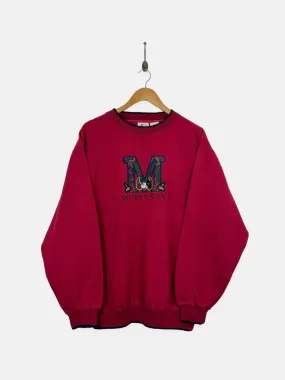 90's Disney Mickey Mouse Embroidered Vintage Sweatshirt Size XL