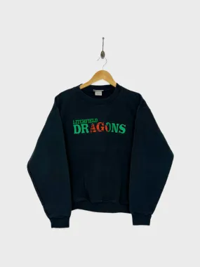 90's Litchfield Dragons Embroidered Vintage Sweatshirt Size 8