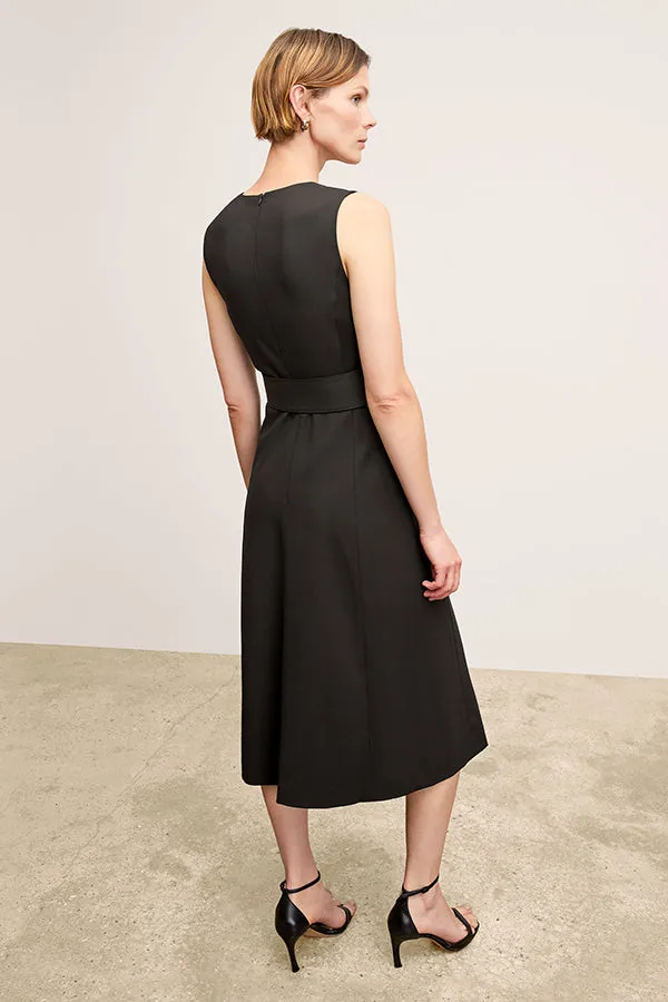 Angel Dress - Washable Wool Twill :: Black