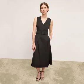 Angel Dress - Washable Wool Twill :: Black