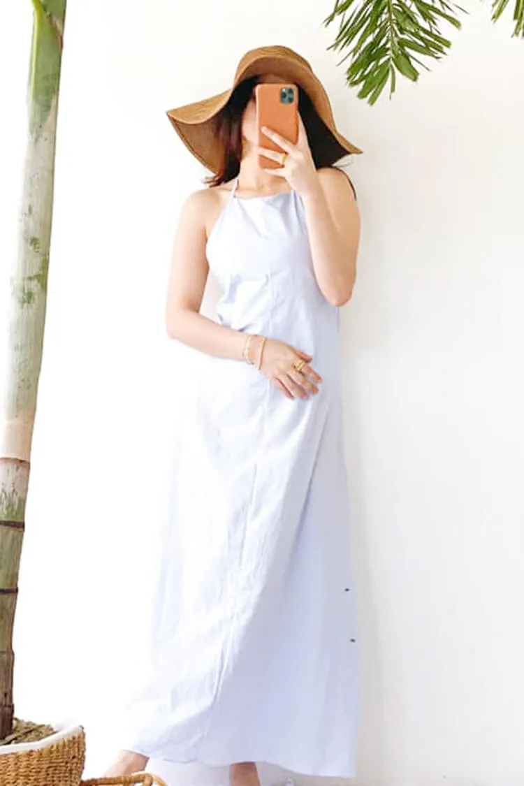 Angelina Halter Maxi Dress