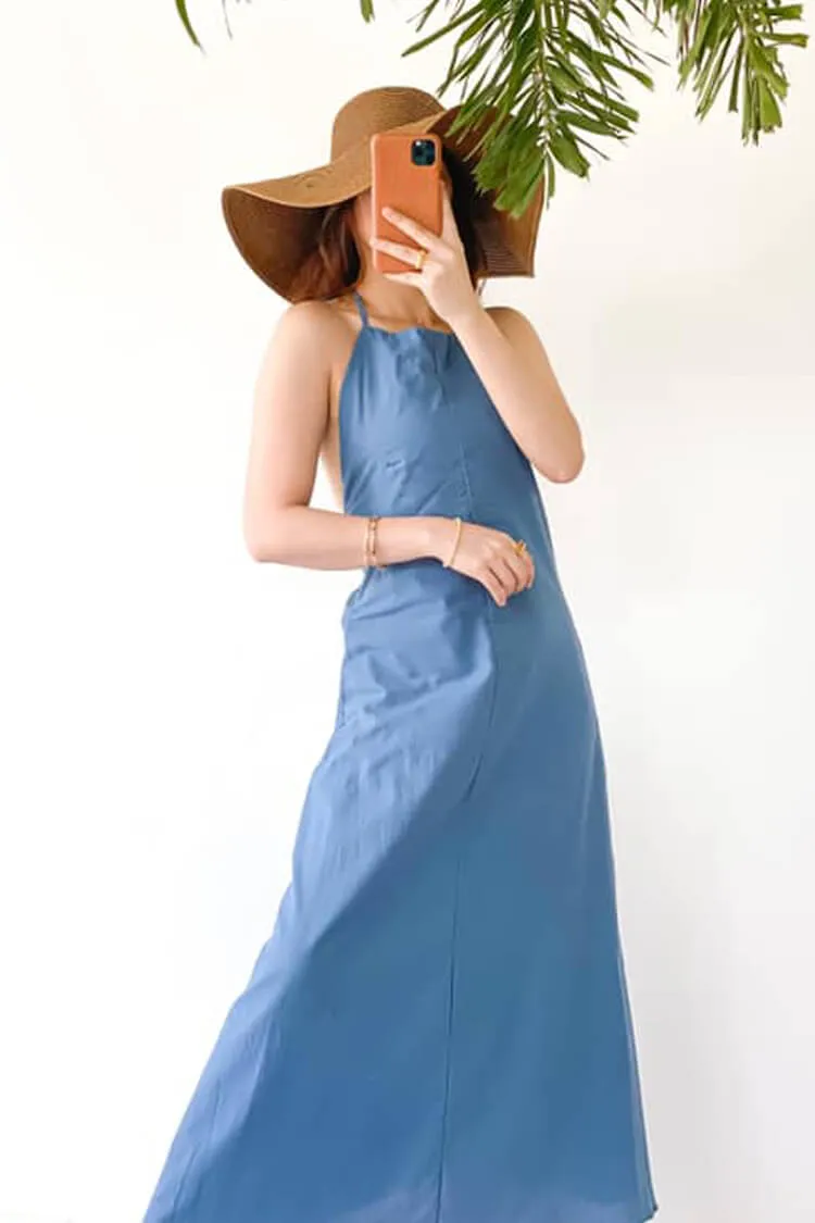 Angelina Halter Maxi Dress