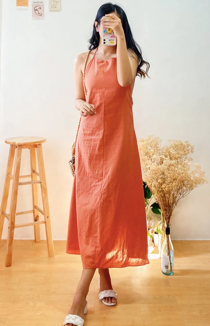 Angelina Halter Maxi Dress