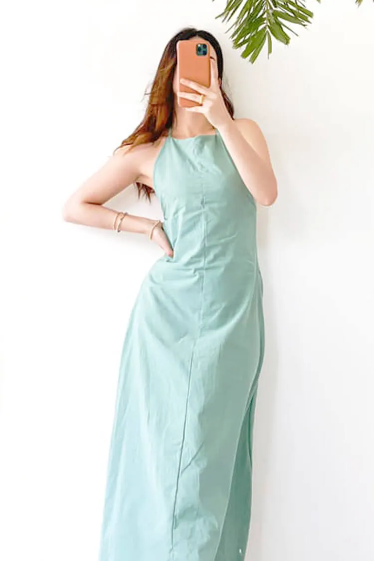 Angelina Halter Maxi Dress