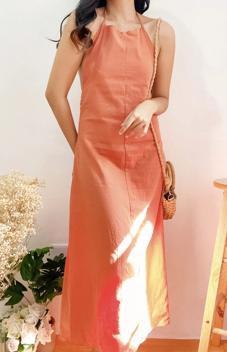Angelina Halter Maxi Dress