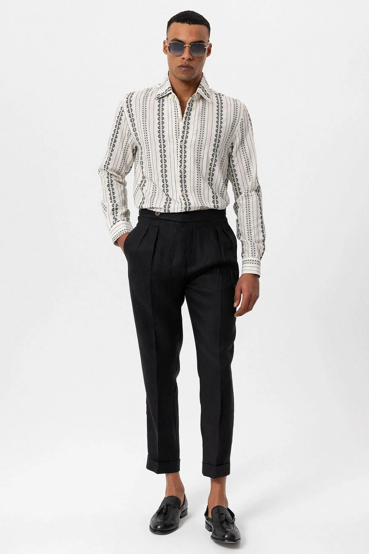 ANT Ethnic Patterned Long Sleeve Men's Shirt - Getafe