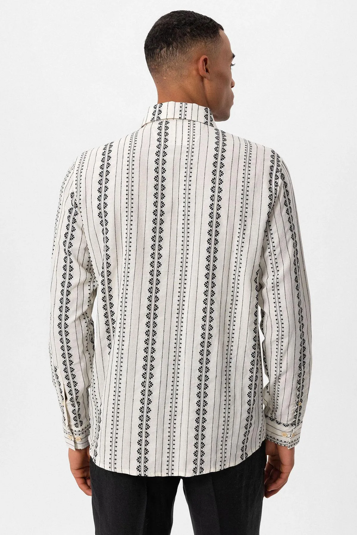 ANT Ethnic Patterned Long Sleeve Men's Shirt - Getafe