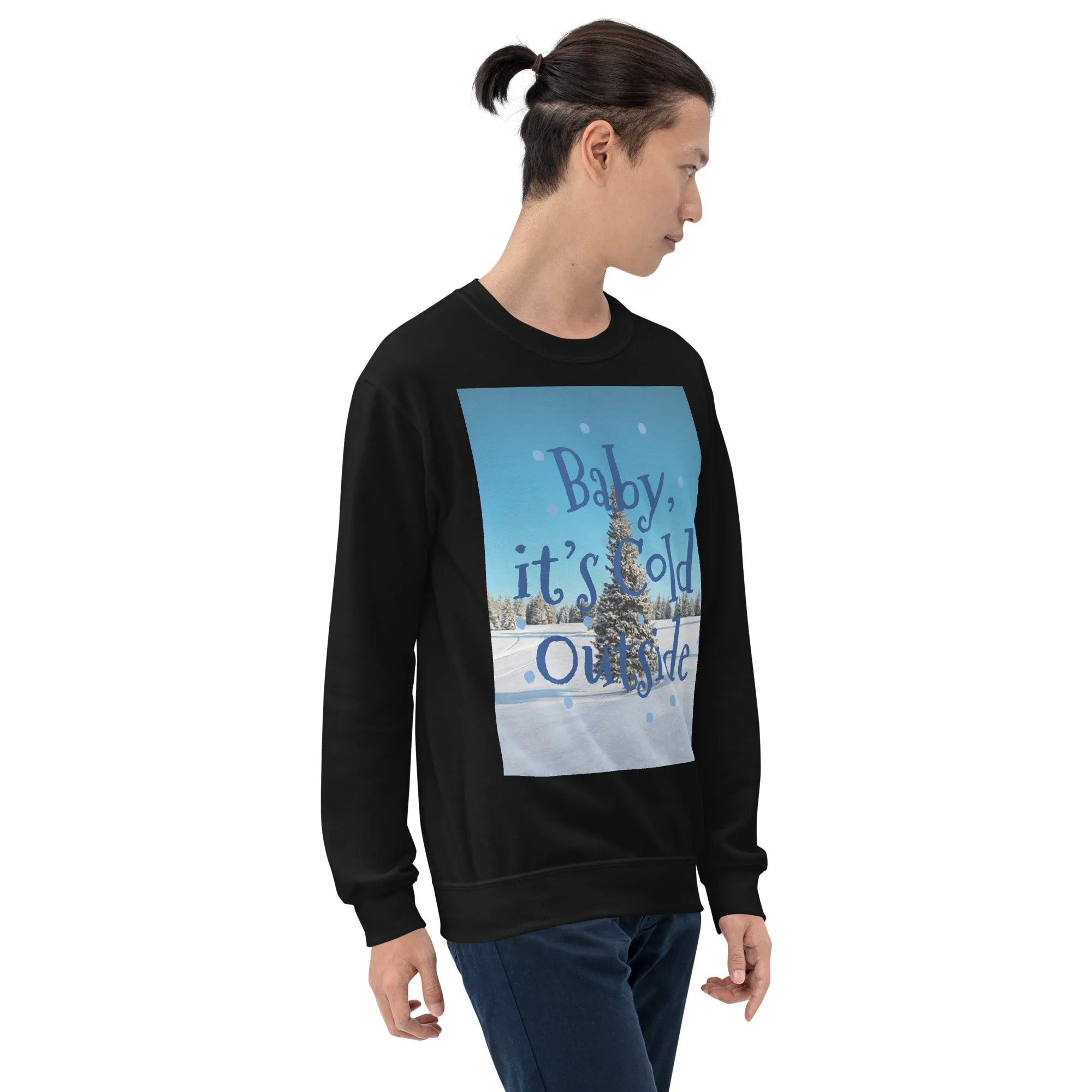 Baby It's Cold Outside Christmas Sweatshirt (Glamourange Christmas Sweatshirt Men)