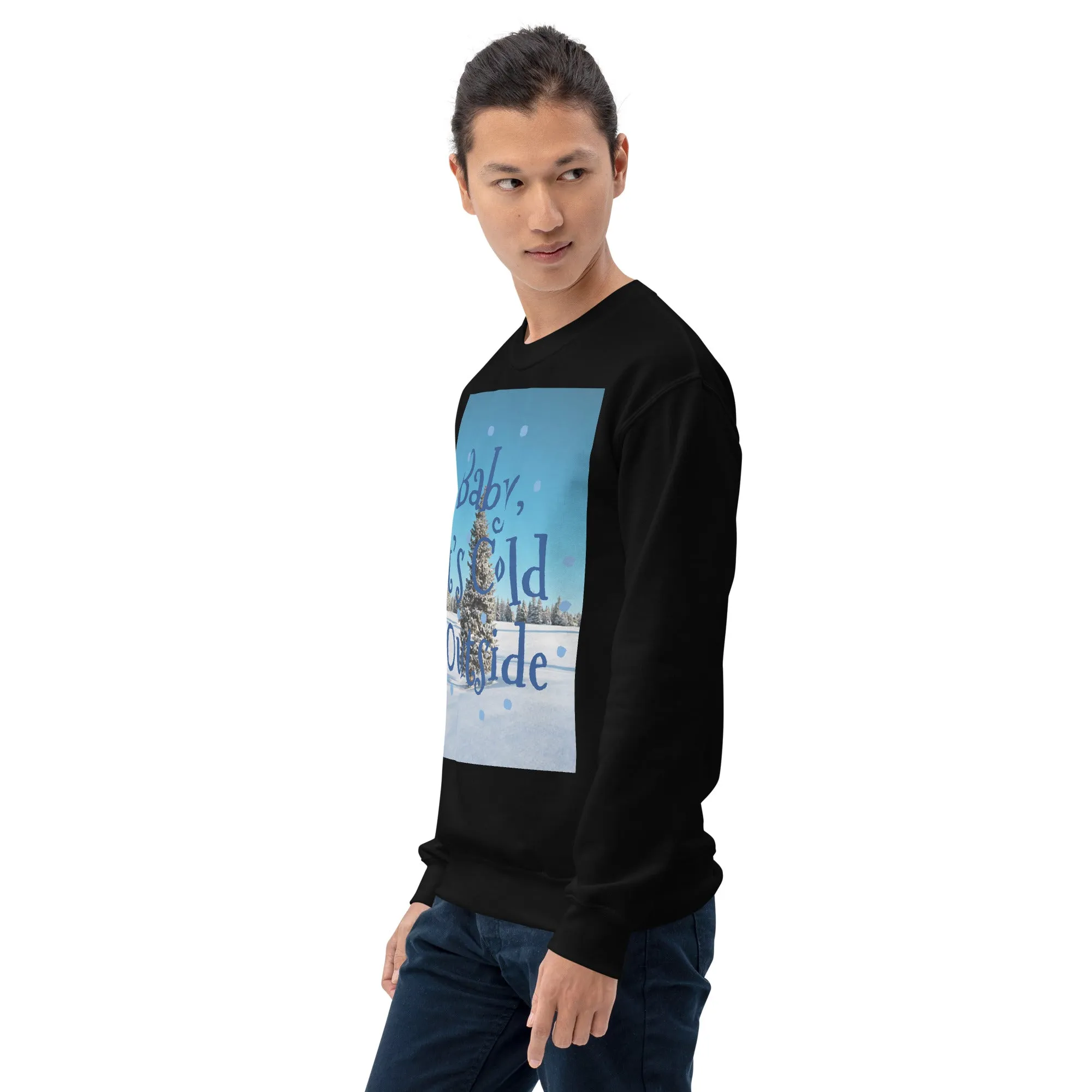 Baby It's Cold Outside Christmas Sweatshirt (Glamourange Christmas Sweatshirt Men)