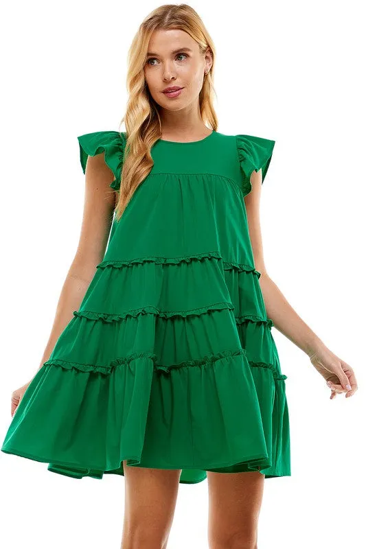 Babydoll Tiered Ruffle Dress