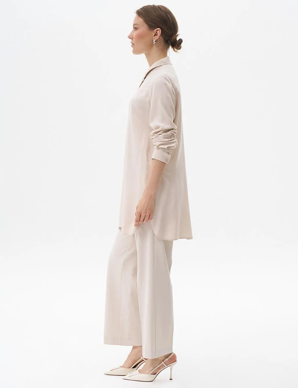 Basic Tunic with Hidden Placket Stone