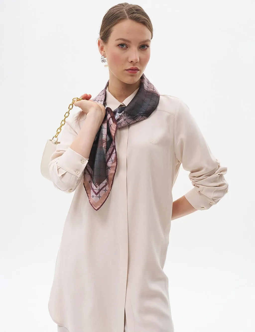 Basic Tunic with Hidden Placket Stone