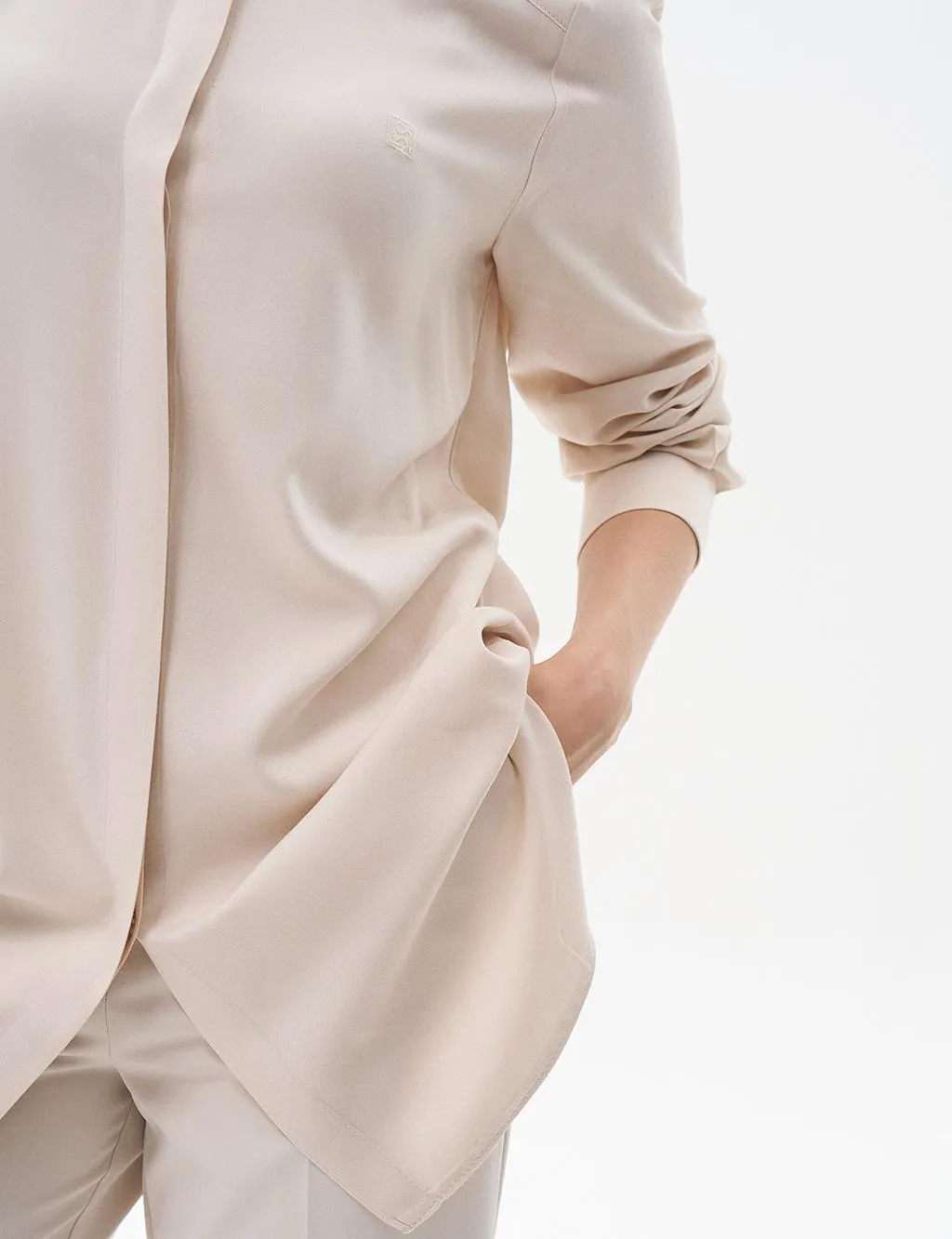 Basic Tunic with Hidden Placket Stone