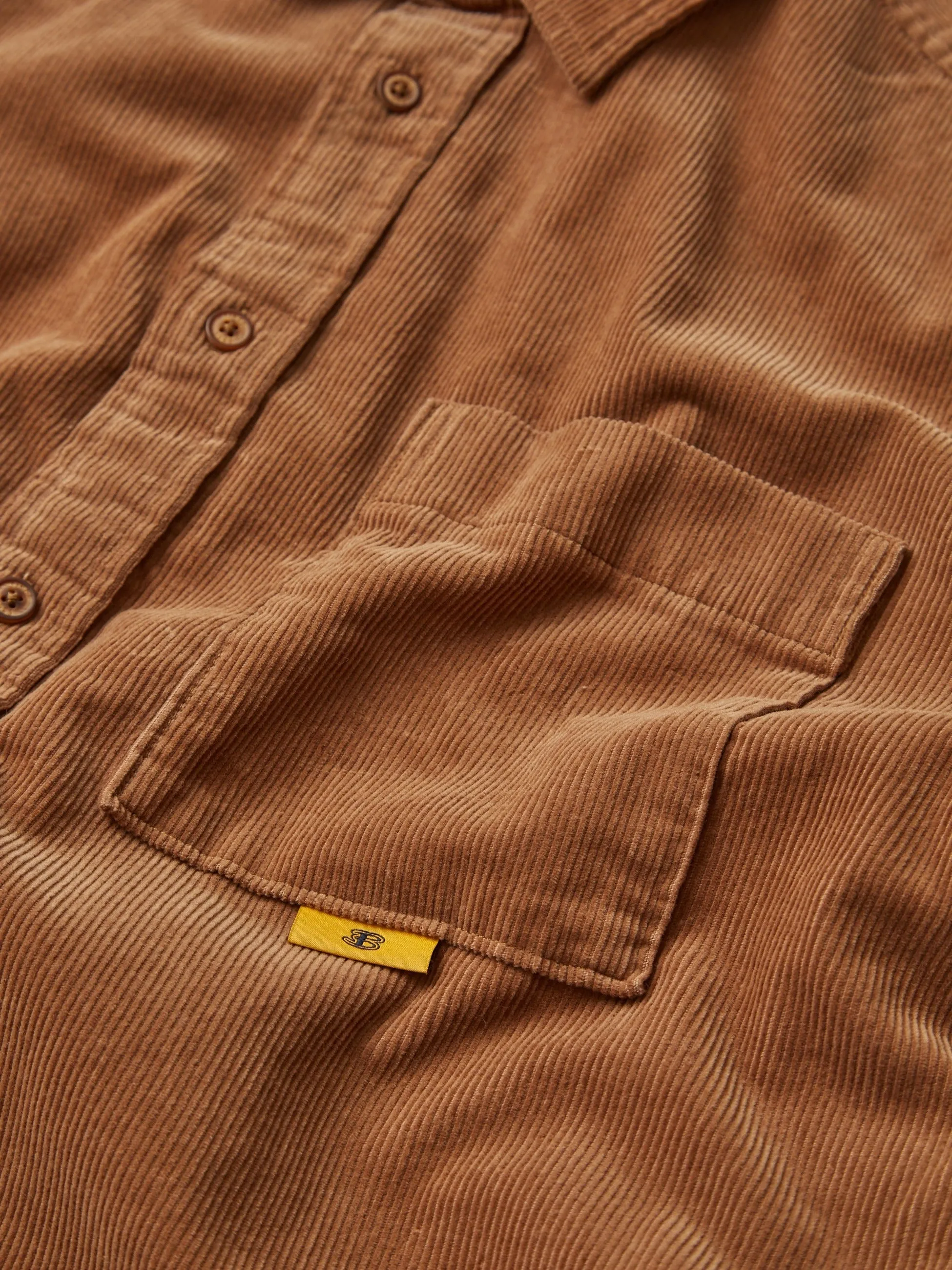 Ben Sherman Cord Overshirt - Lt Tan