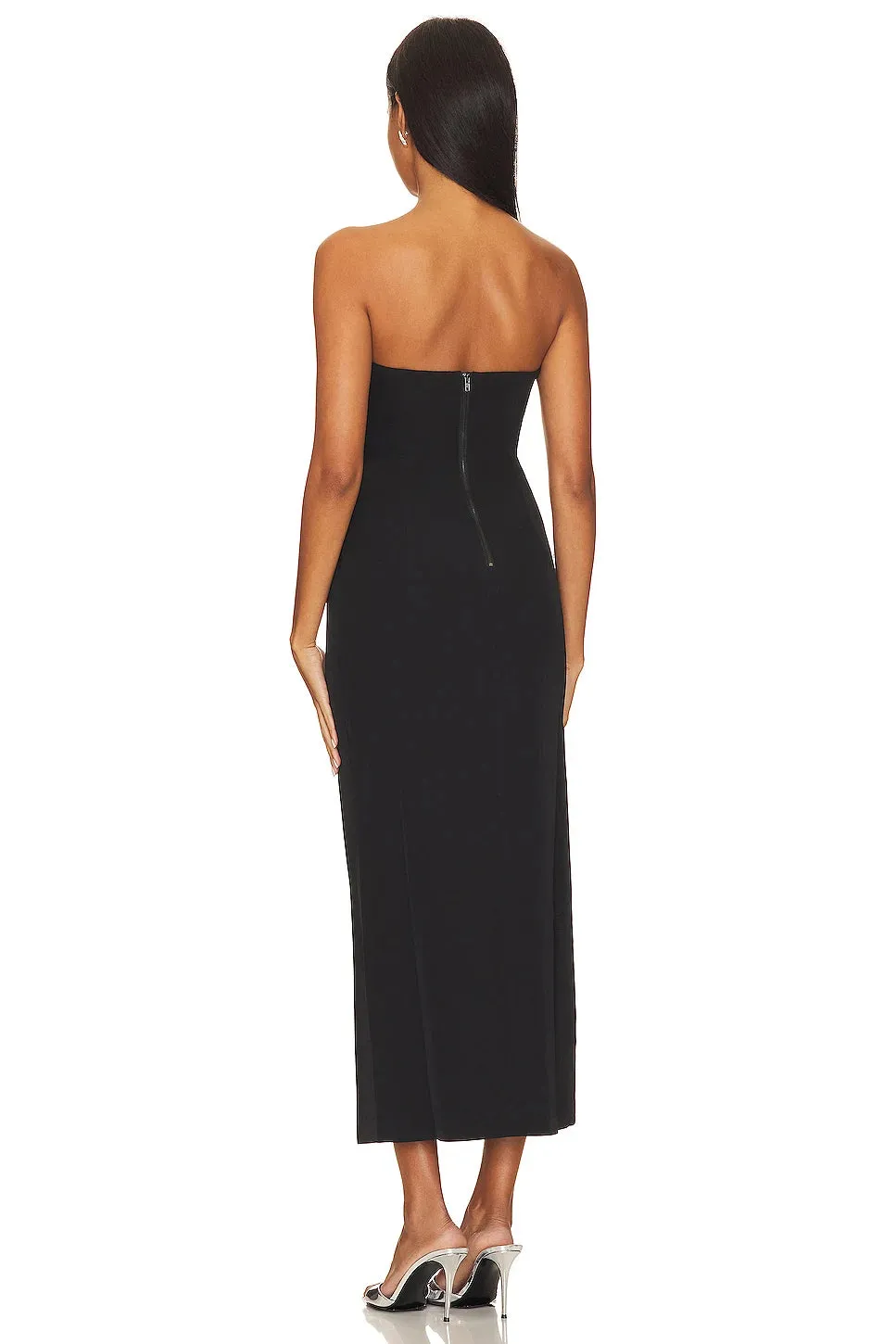 Black Siren Dress LWomen Sexy Elegant Strapless Backless Bodycon  Party Evening Dresses