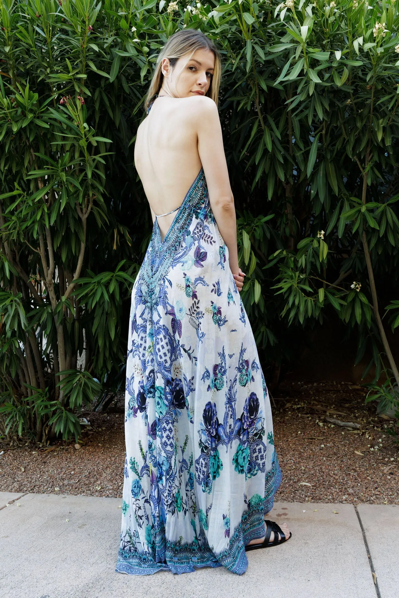 Blue Designer Summer Dress