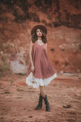 Boho Dress Momoko Sandstone