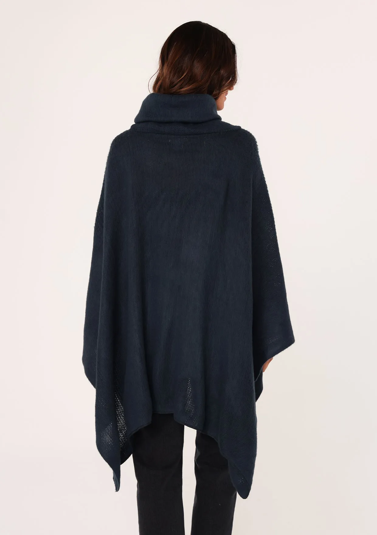 Boho Lightweight Cowl Neck Poncho