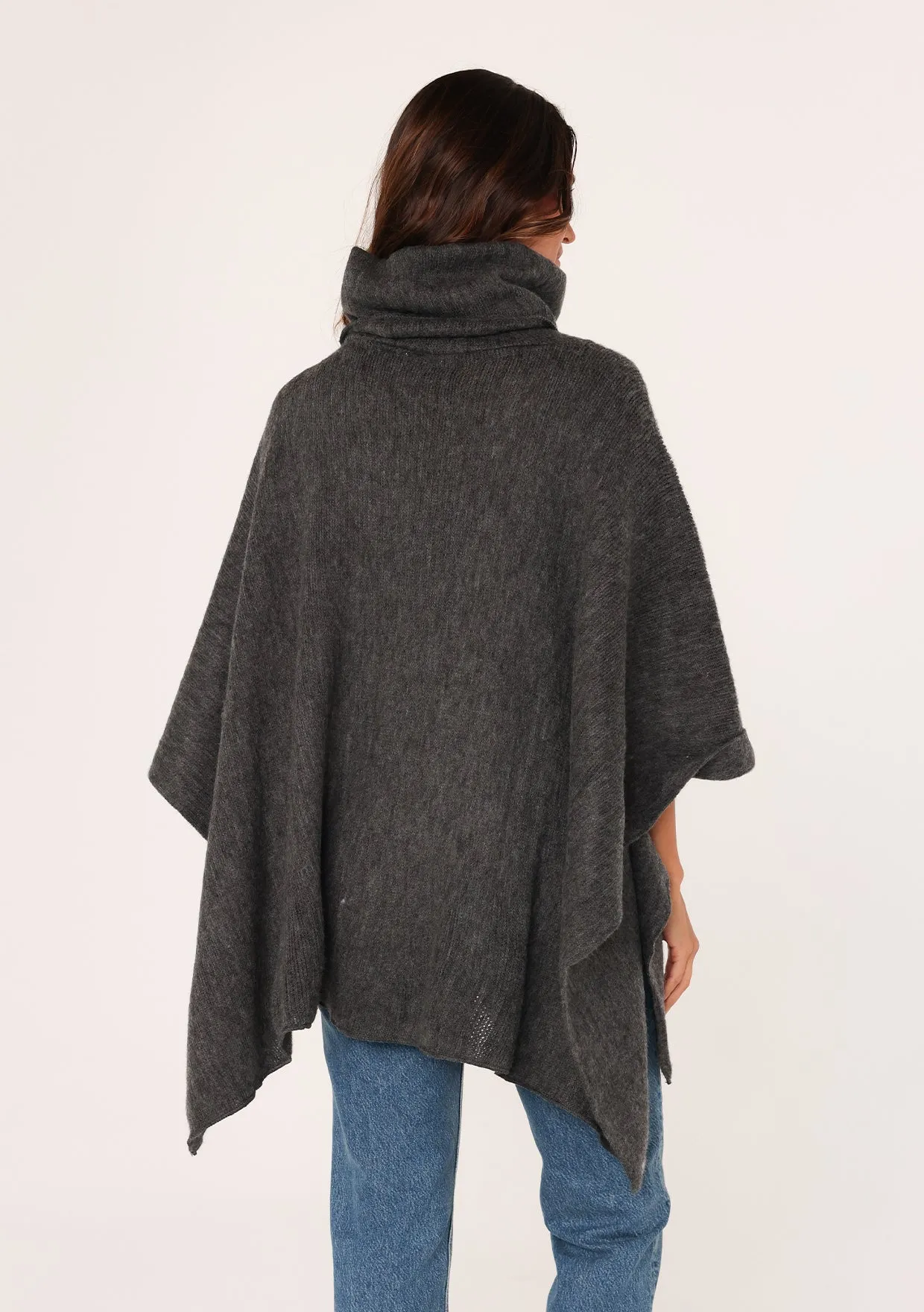 Boho Lightweight Cowl Neck Poncho