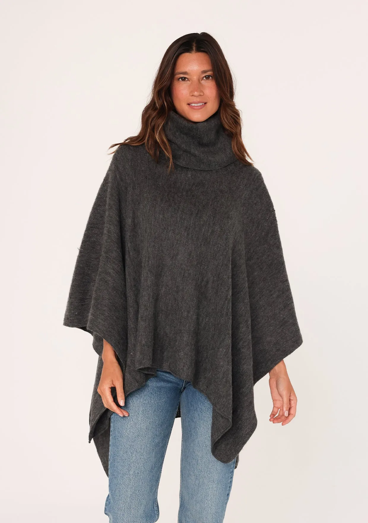 Boho Lightweight Cowl Neck Poncho