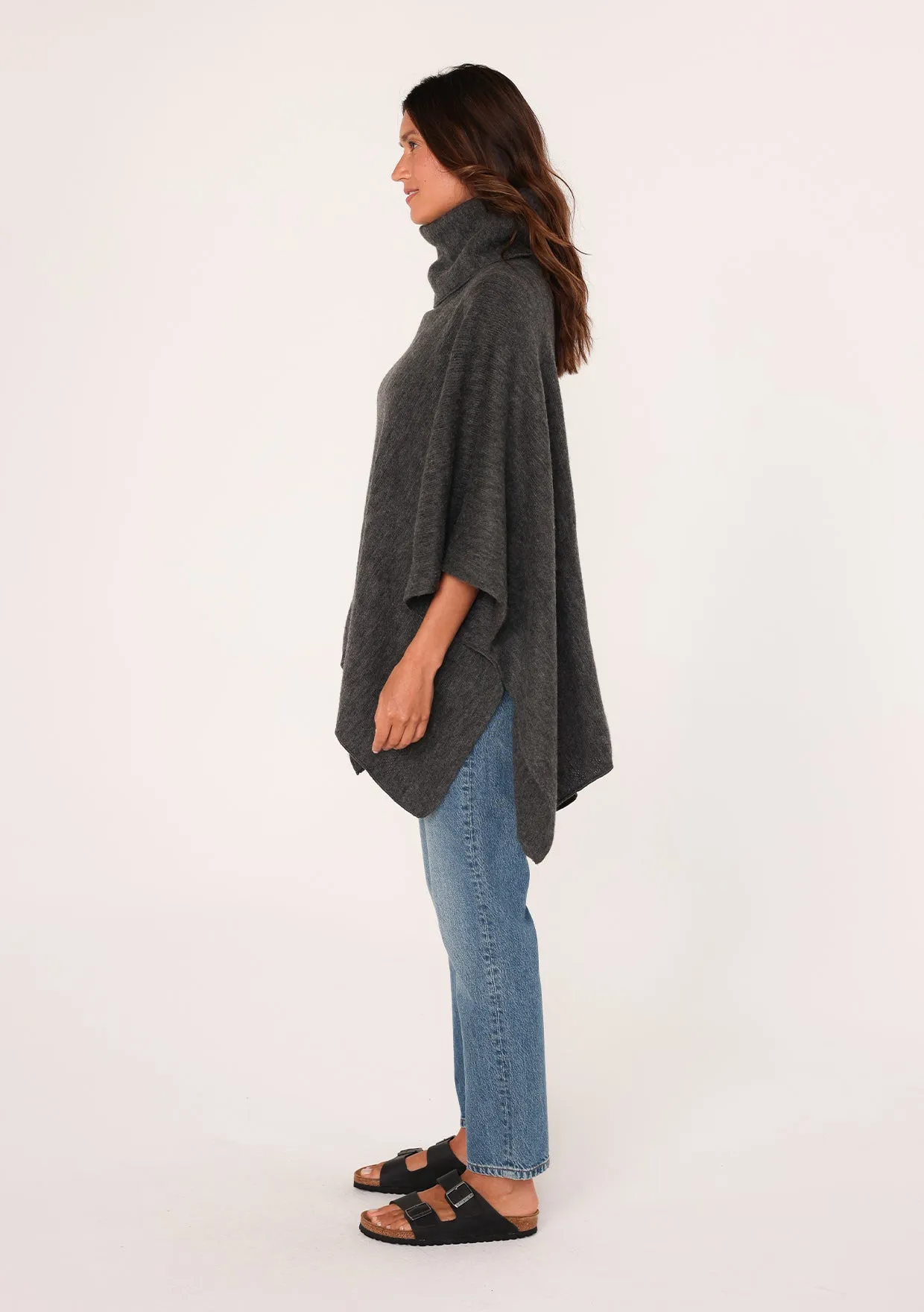 Boho Lightweight Cowl Neck Poncho