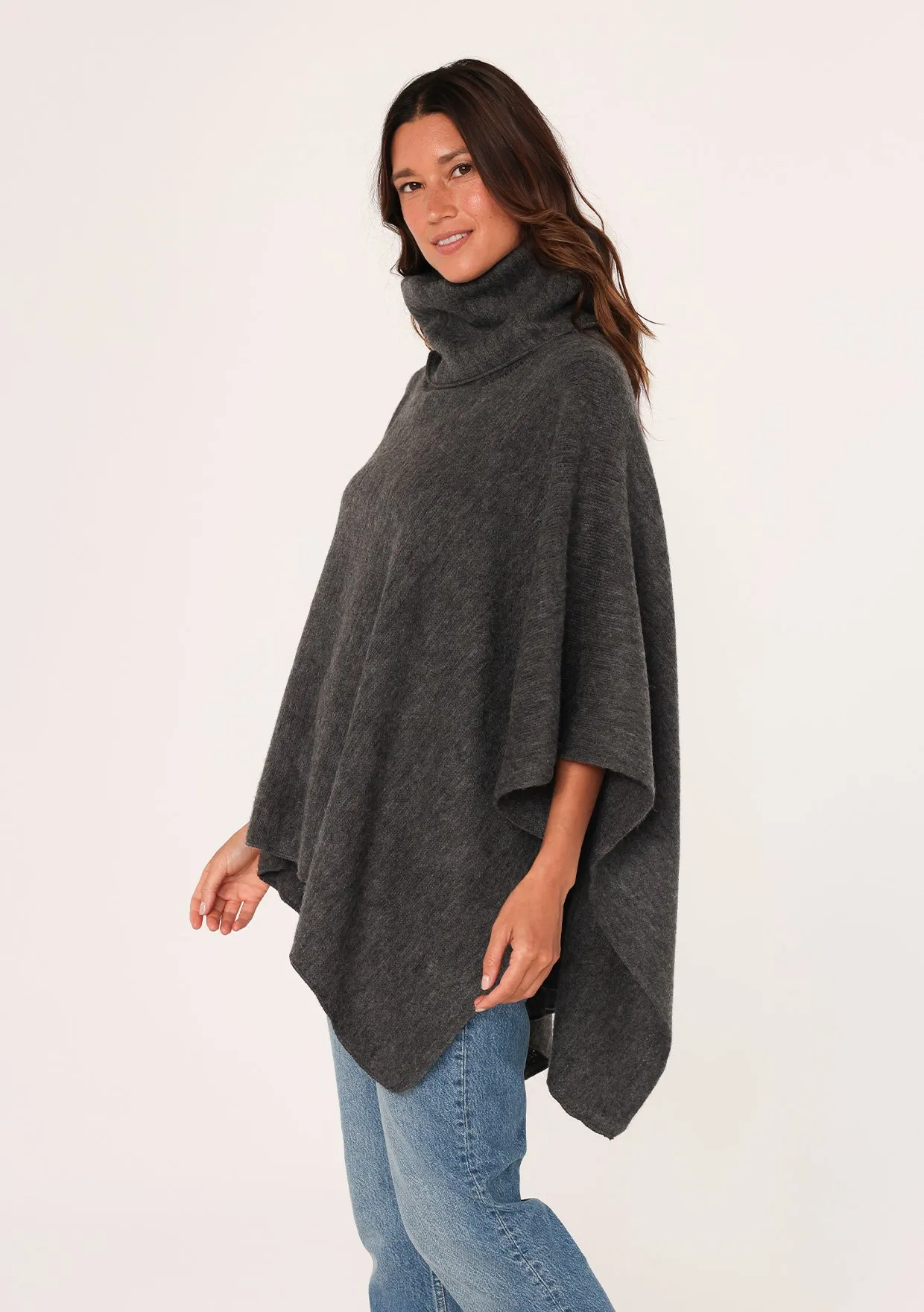 Boho Lightweight Cowl Neck Poncho