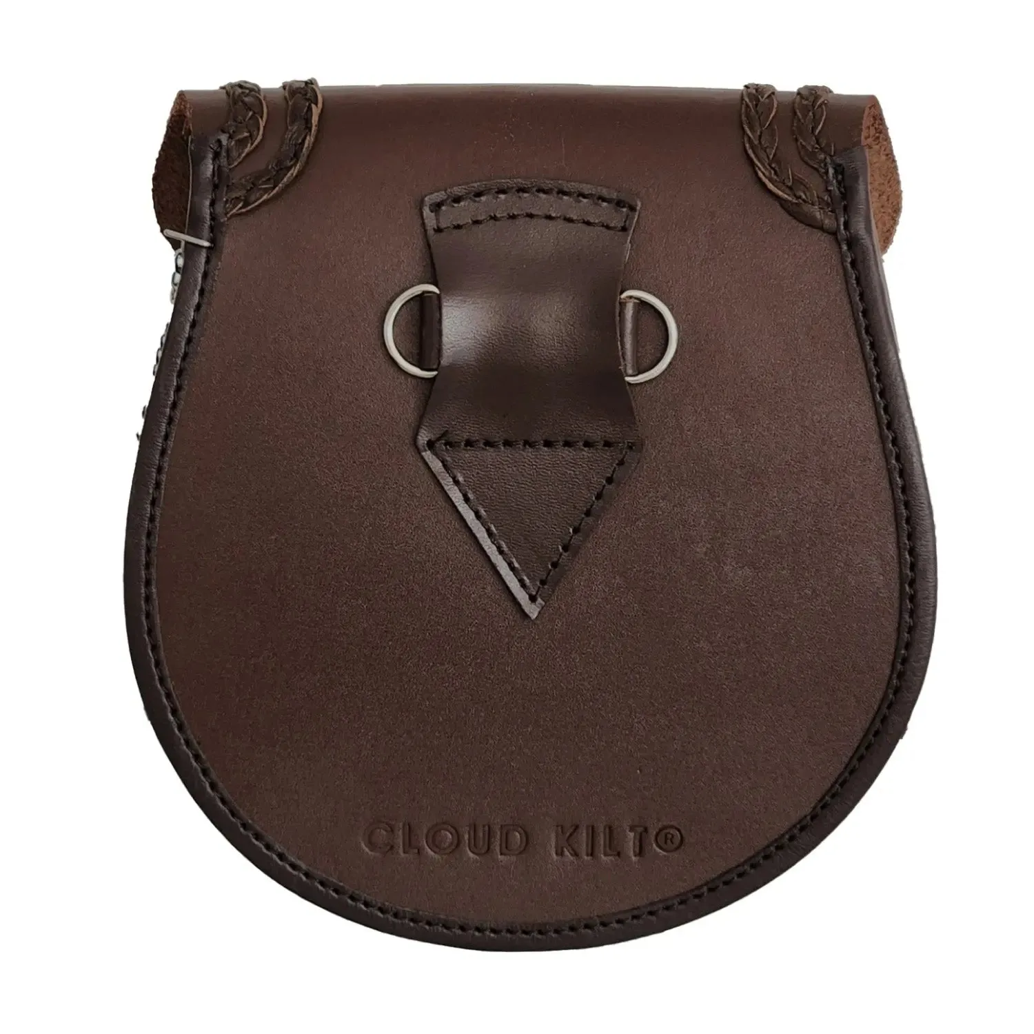 Brown Leather Pin Lock Sporran