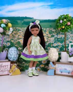Bunny Greens - dress with boots for Ruby Red Fashion Friends doll