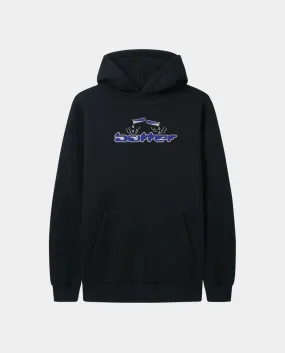 Butter Goods - Corrosive Applique Pullover Hood - Black