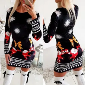 Christmas Long Sleeve Dress