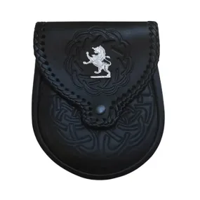 Chrome Rampant Lion Sporran