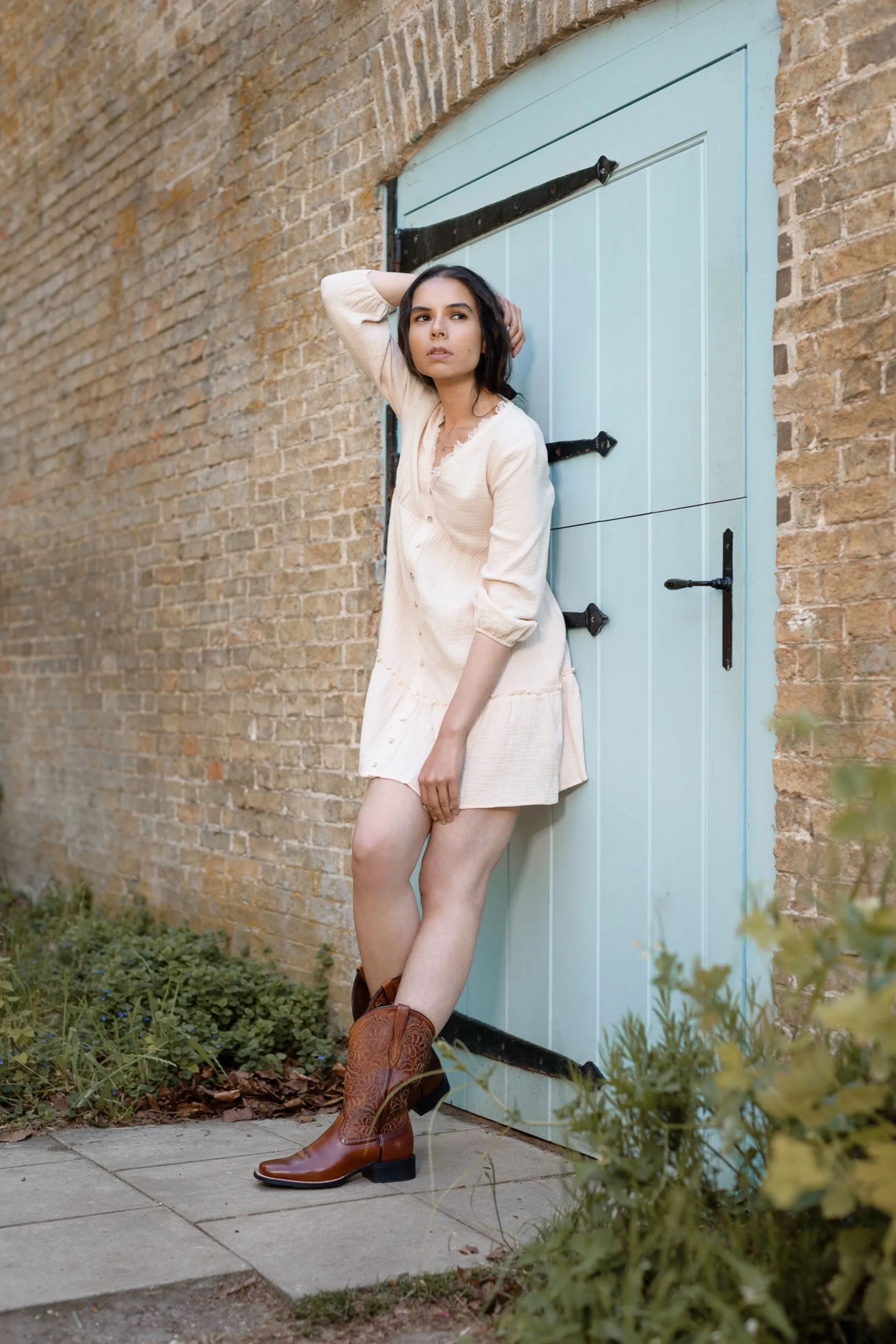 Cotton Babydoll Mini Dress