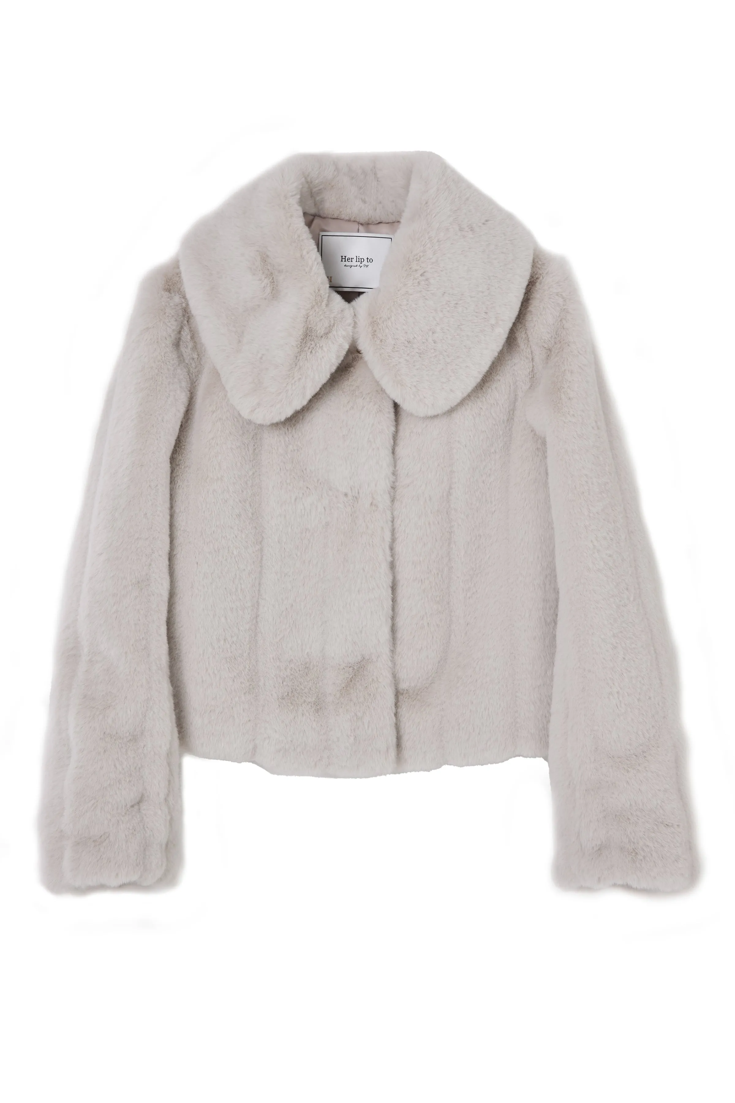 【cream / tea rose / rich brown】Winter Love Faux Fur Coat