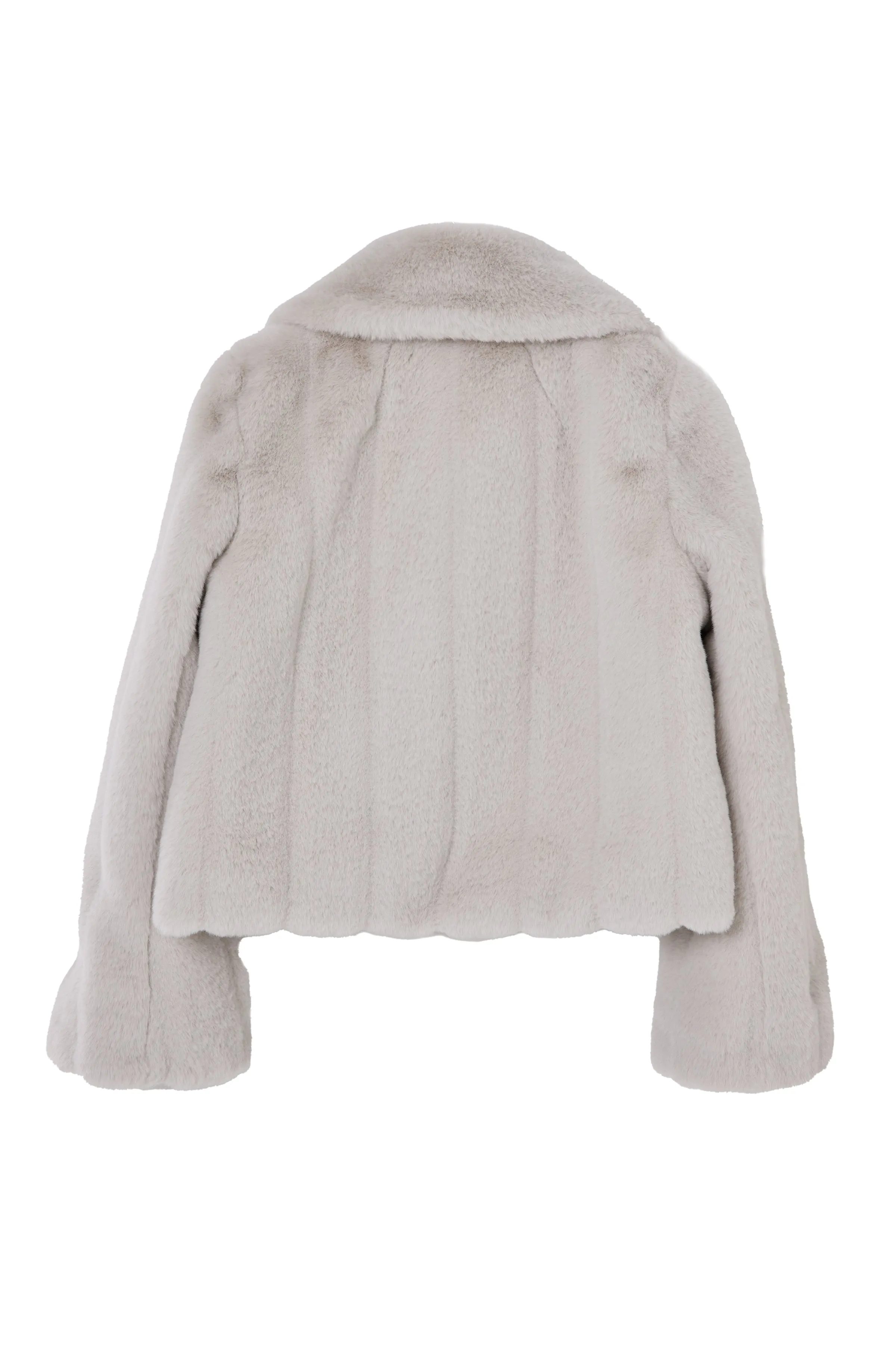 【cream / tea rose / rich brown】Winter Love Faux Fur Coat