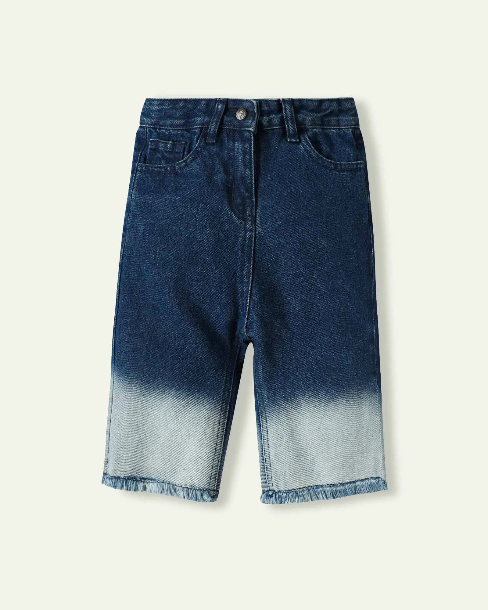 Cropped Culotte Jeans