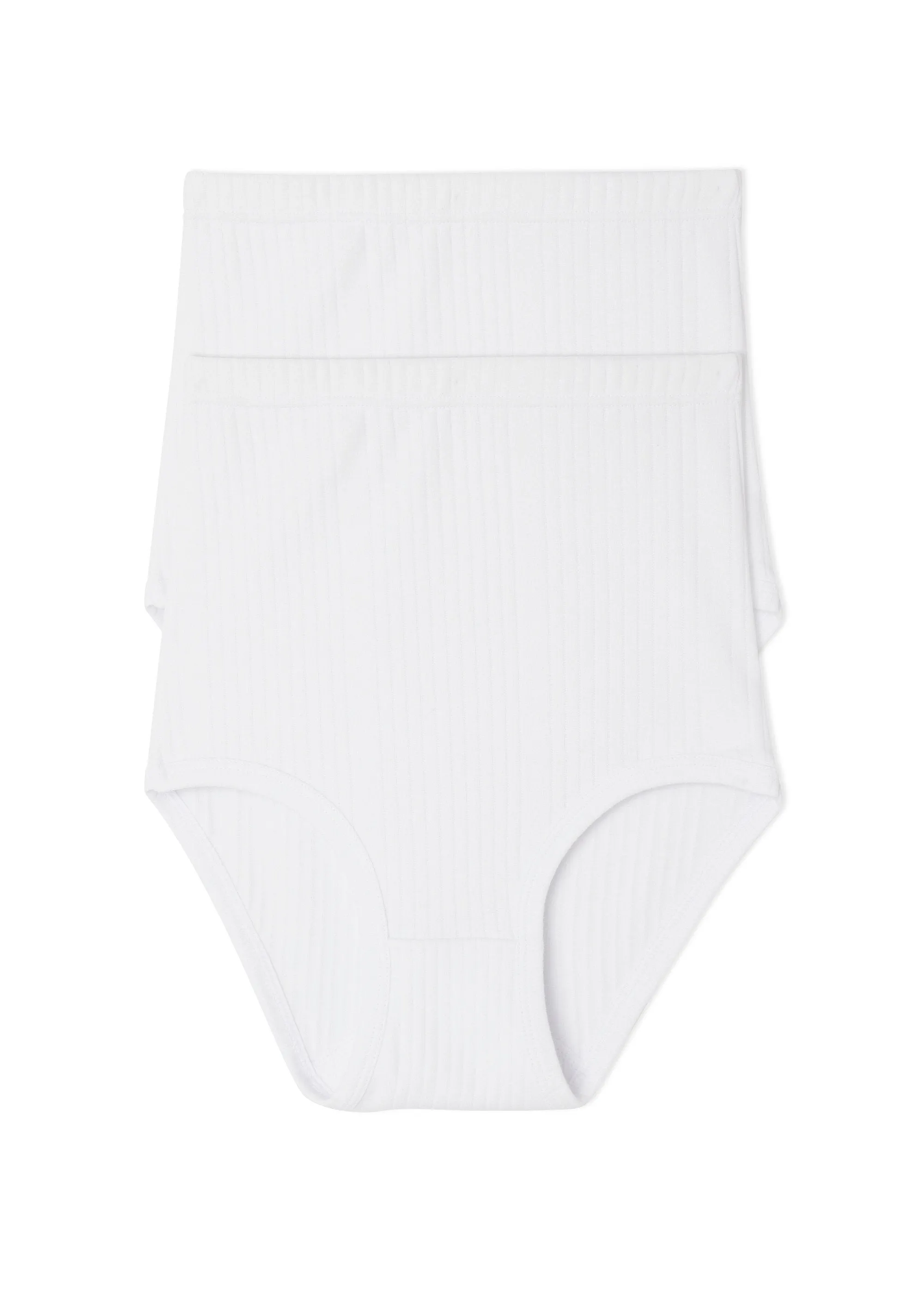 Culottes taille haute côtelée - lot de 2