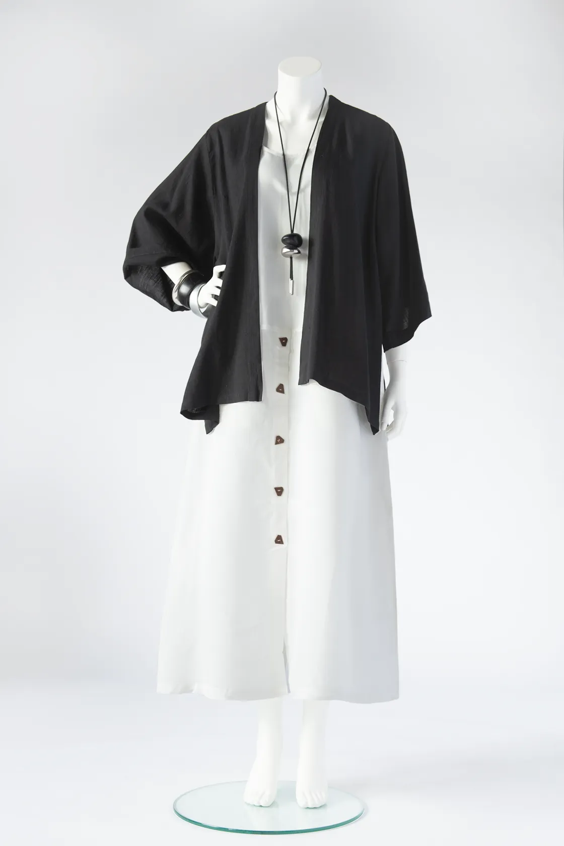 Delphine Dress in Ecru Limon
