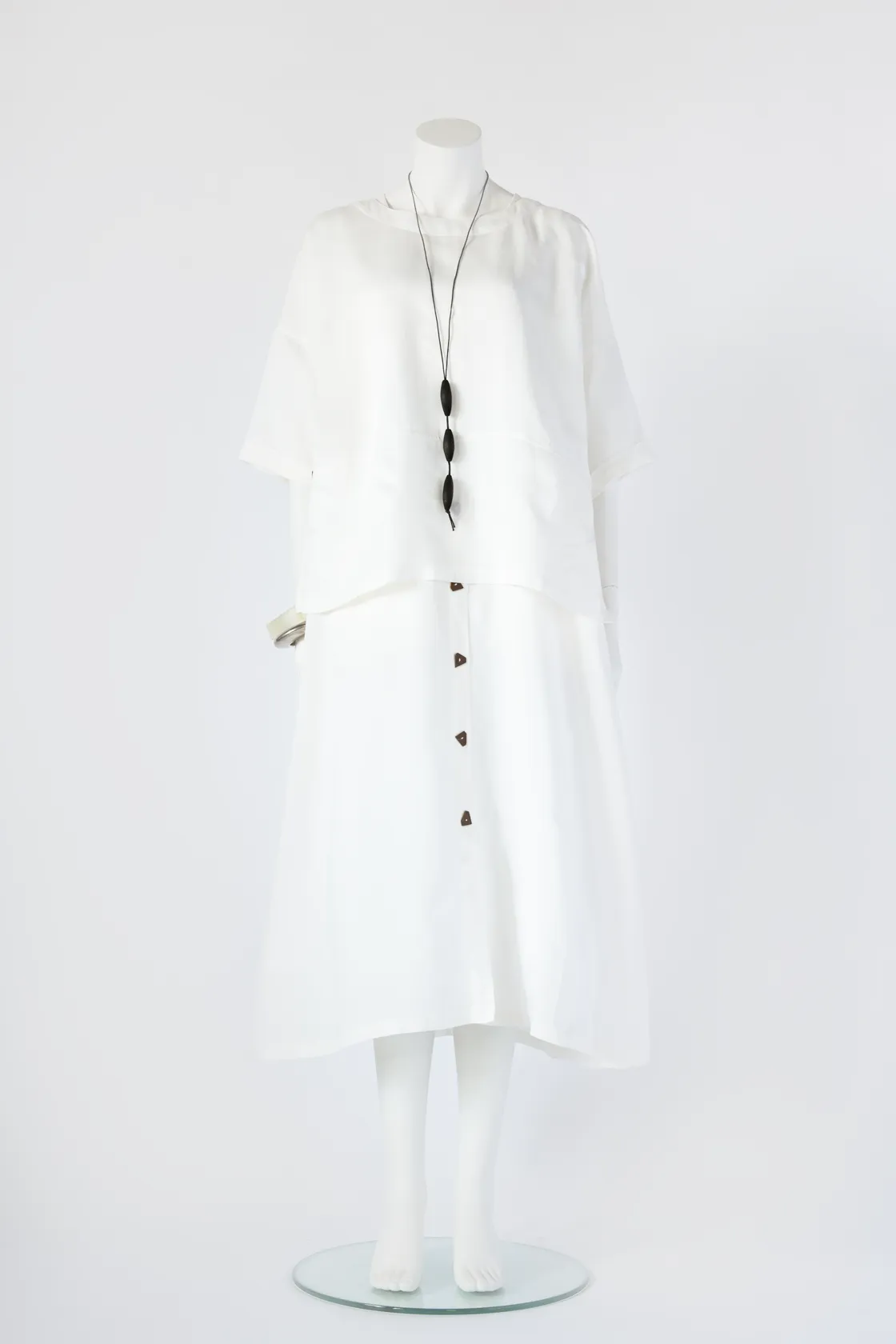 Delphine Dress in Ecru Limon