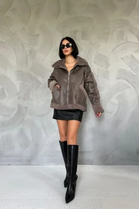 ELS Fur Coat - Khaki - Fleet