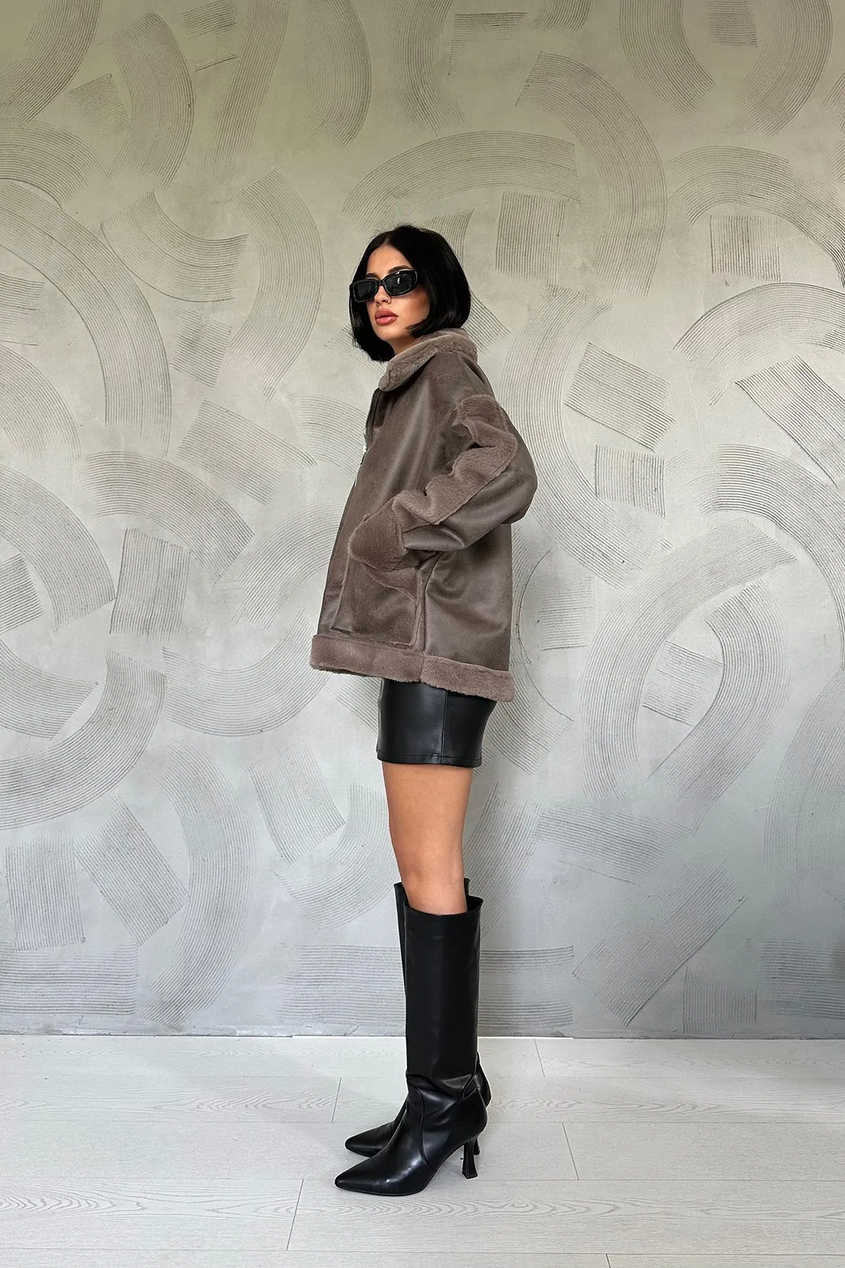 ELS Fur Coat - Khaki - Fleet