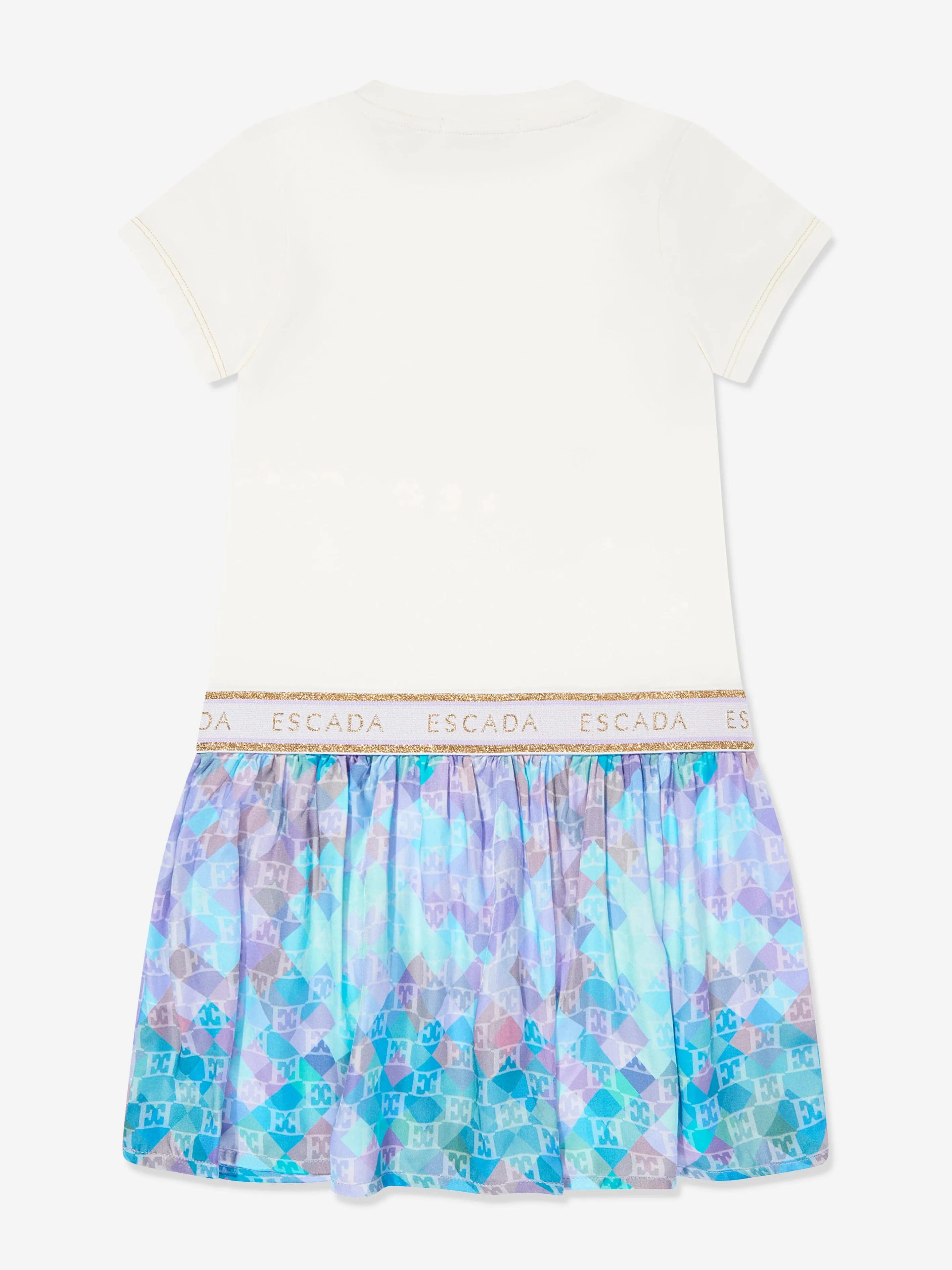 Escada Girls Logo T-Shirt Dress in White