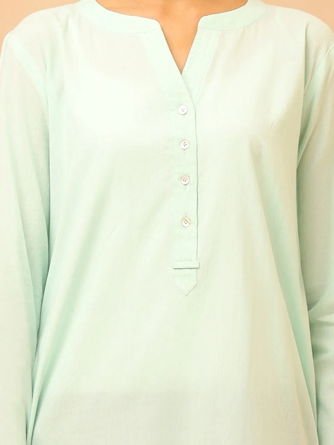 Ferozi Linen Tunic - ALCR-LK-1017