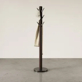 Flapper Coat Rack - Black/Walnut
