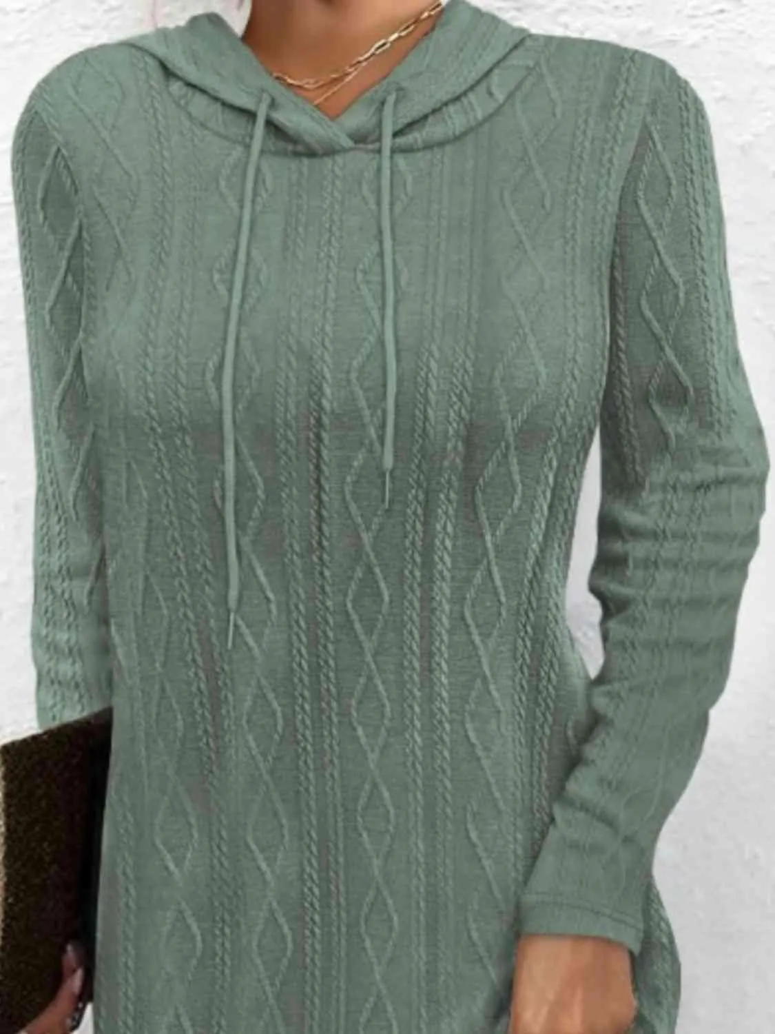Functionally Chic Hooded Sweater Dress
