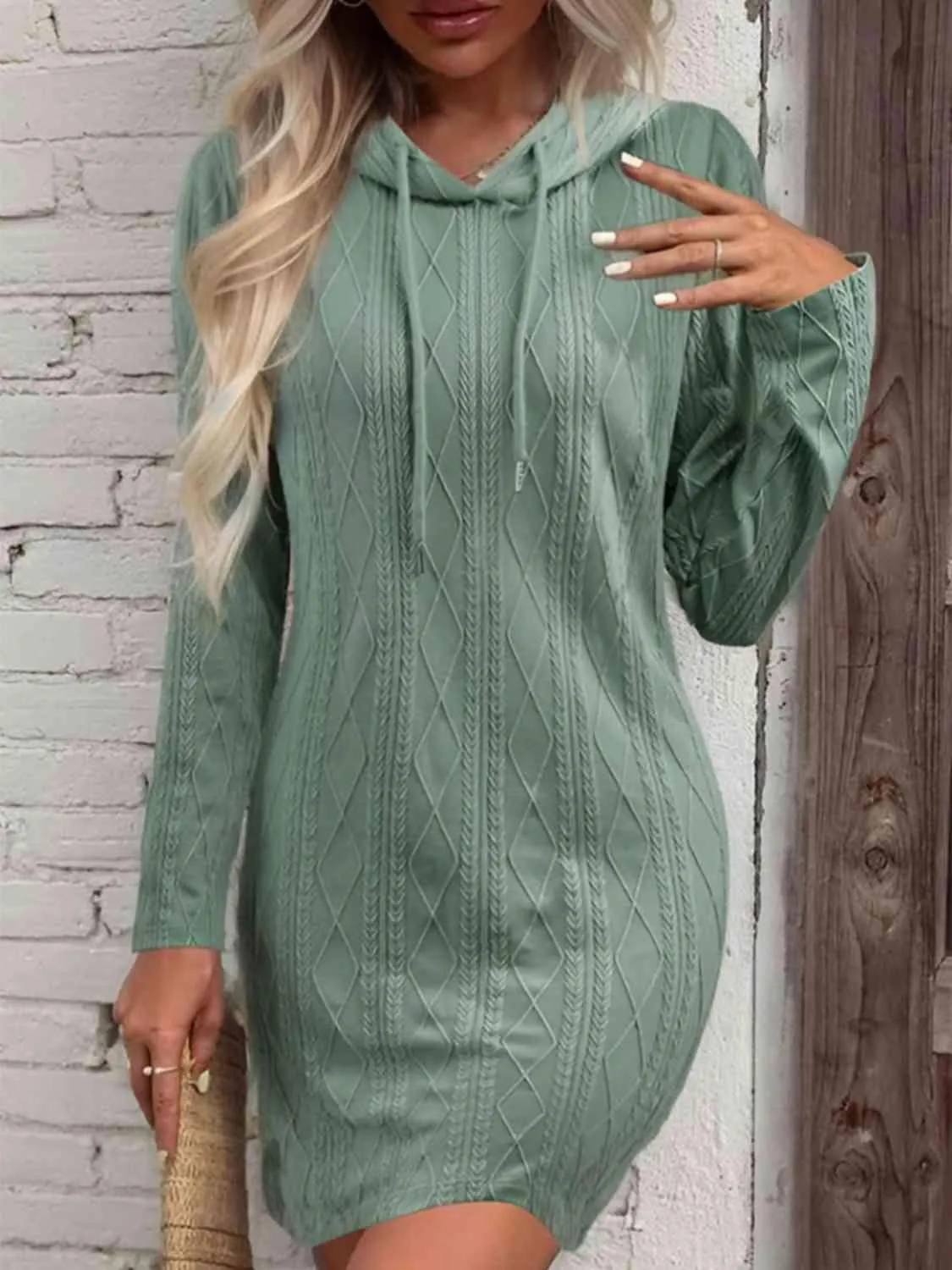 Functionally Chic Hooded Sweater Dress
