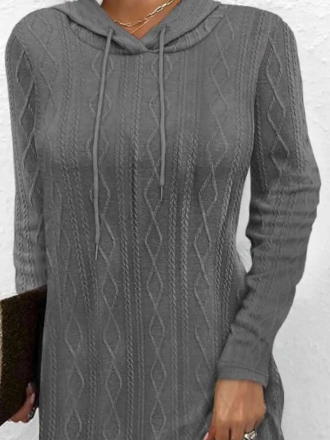 Functionally Chic Hooded Sweater Dress