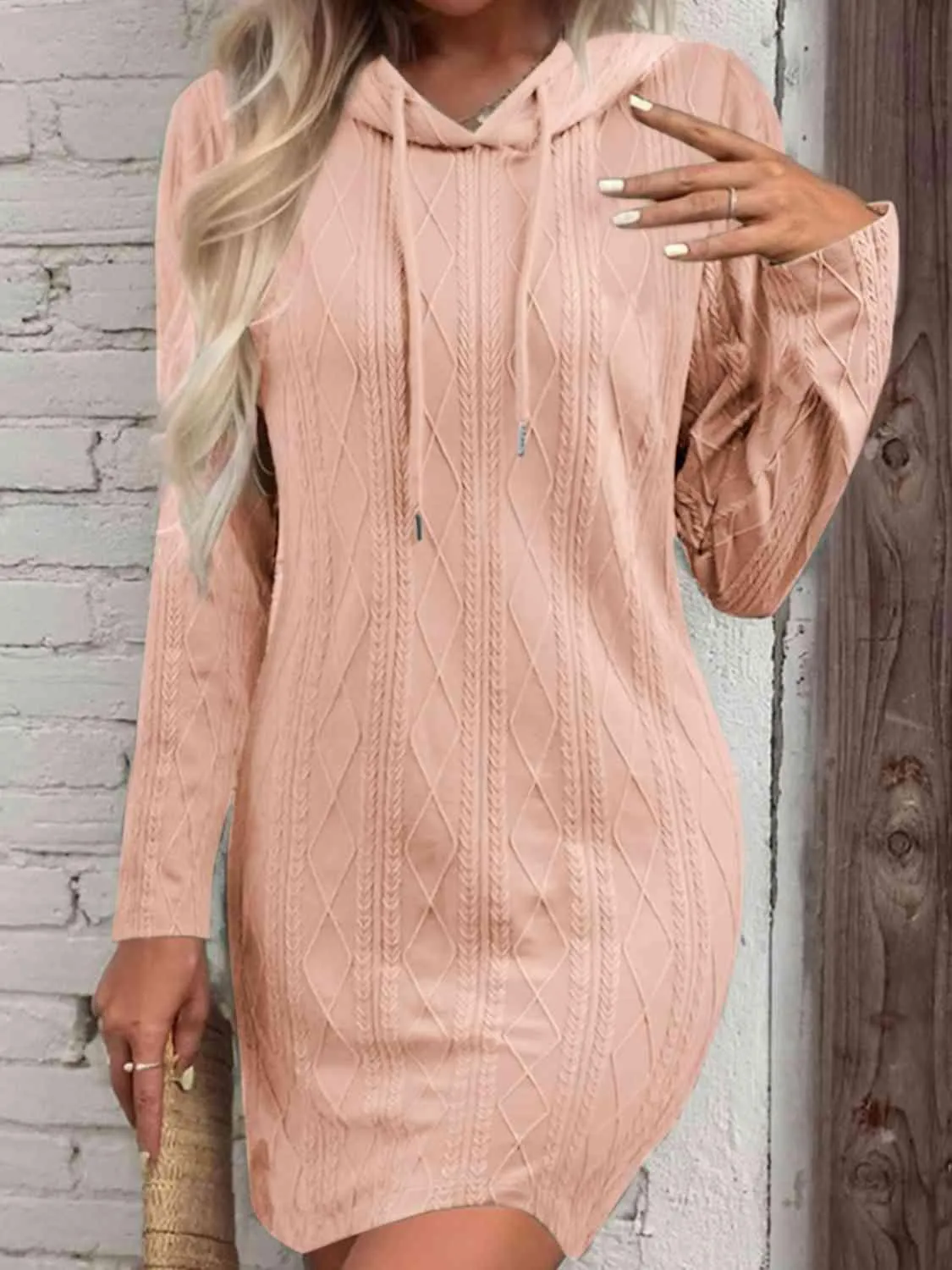 Functionally Chic Hooded Sweater Dress