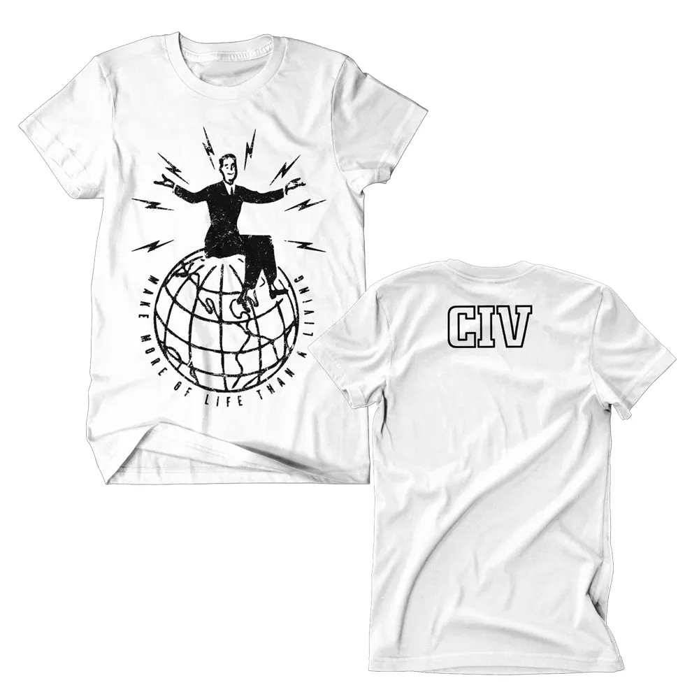 Globe - White T-Shirt