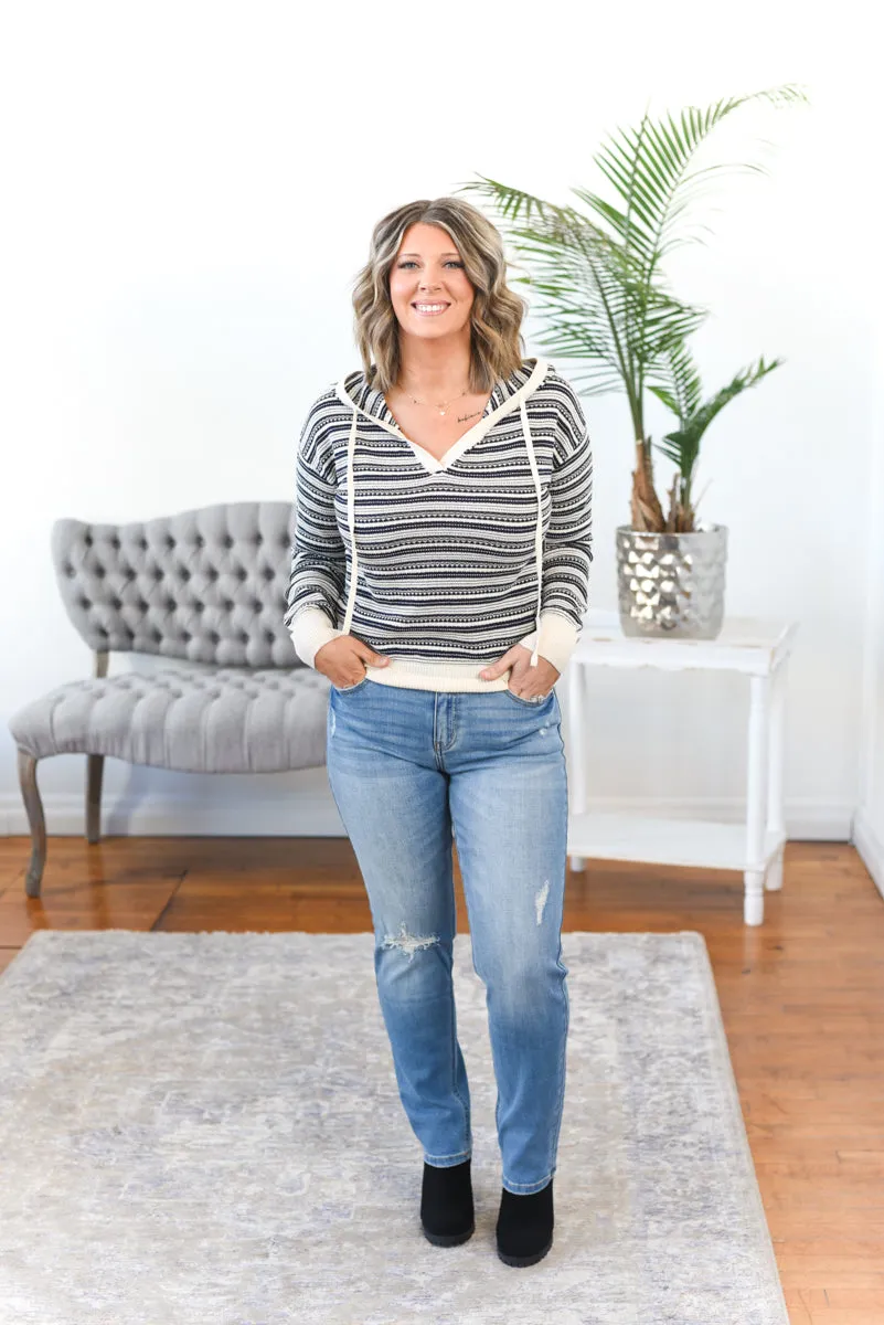 Hadley Striped Hoodie Pullover