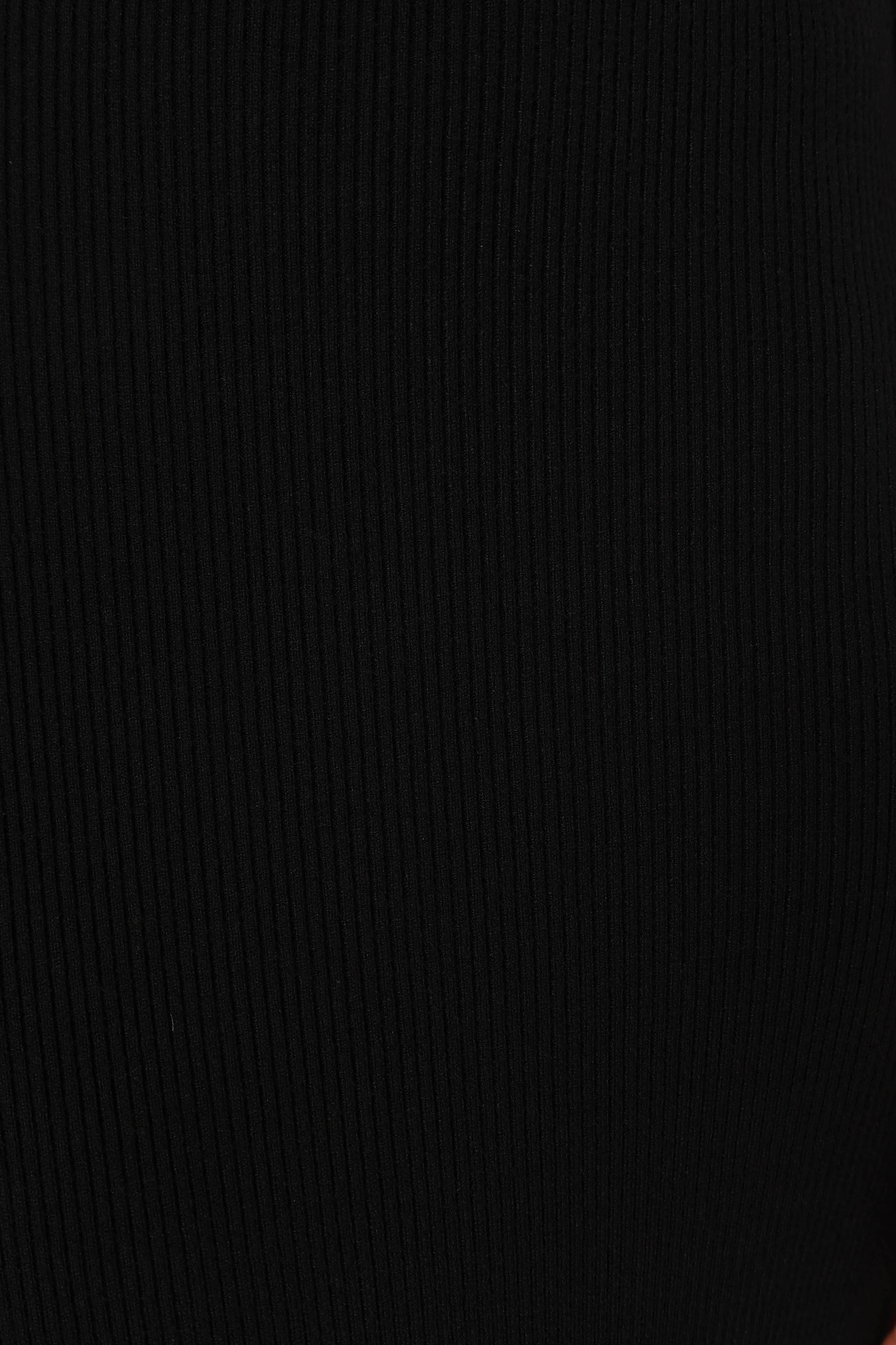 Jonah Long Sleeve Midi Dress - Black